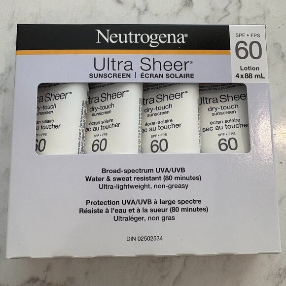 Ultra Sheer Dry-Touch Sunscreen SPF 60 - 4 Pack - Picture 1 of 4